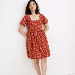 Madewell Allie Mini Dress in Cottage Floral